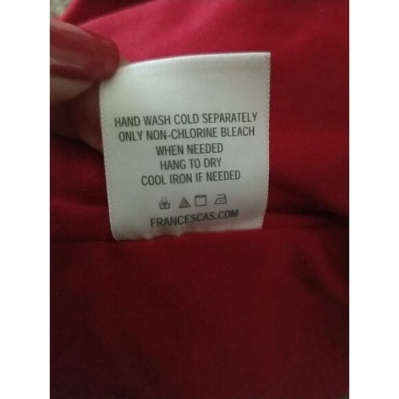 Francesca’s Blue Rain Brick Red Lined Romper Spaghetti Straps, NWT, Sz Large - Picture 10 of 10